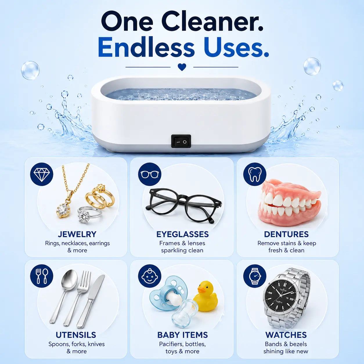 Ziveo™ - All-in-One Ultrasonic Cleaner