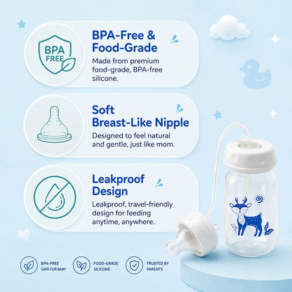 Ziveo™ - Hands-Free Baby Feeding Bottle