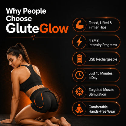 GluteGlow® - Wireless Booty Trainer Device (Tight & Round Butt in 14 Days)