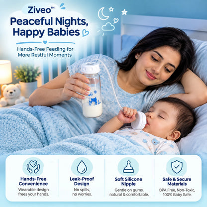 Ziveo™ - Hands-Free Baby Feeding Bottle