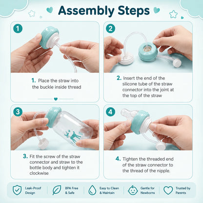 Ziveo™ - Hands-Free Baby Feeding Bottle